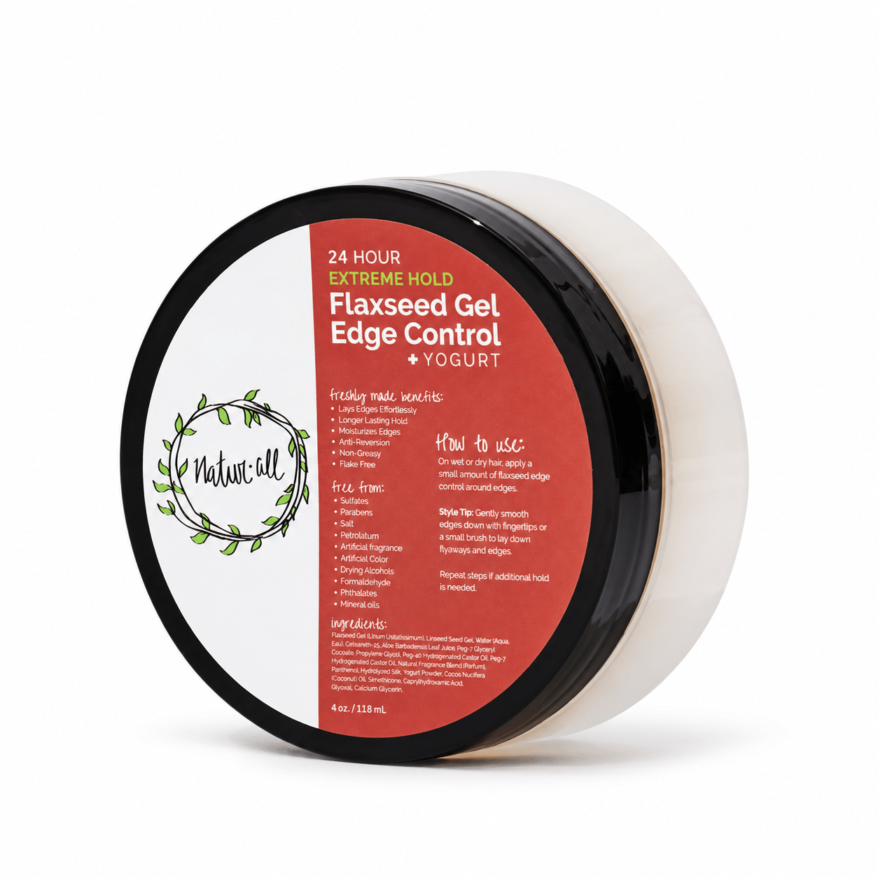 Flaxseed Edge Control Gel With Yogurt | NaturAll