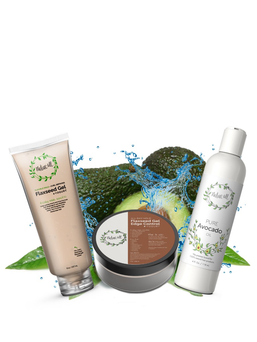 Flaxseed Custard/Gel, Edge Control, and Avocado Oil NaturAll