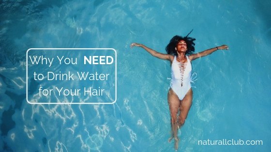 drinking water for healthy hair