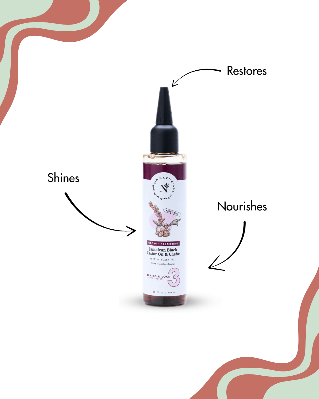 Jamaican Black Castor Oil + Chebe Styling Bundle